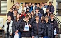 Wizyta klas ósmych w Urzędzie Gminy.